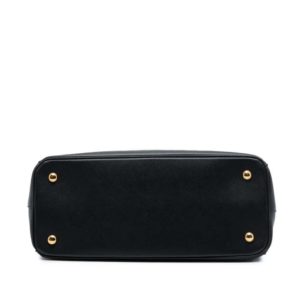 Prada Medium Saffiano Lux Galleria Satchel Black Leather Very good - Inside View