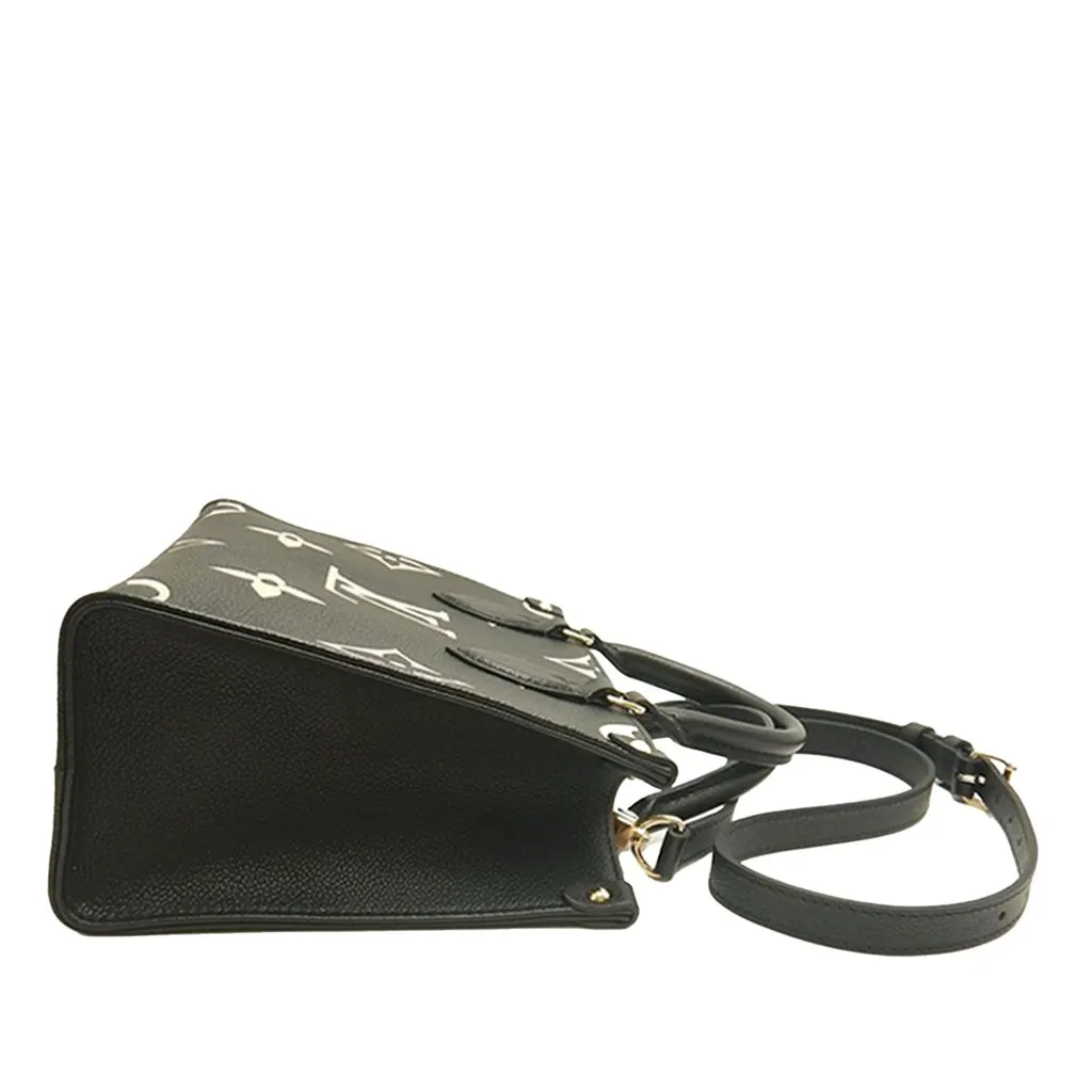 Louis Vuitton Bicolor Monogram Empreinte Giant Onthego PM Black Leather Very good - Back View