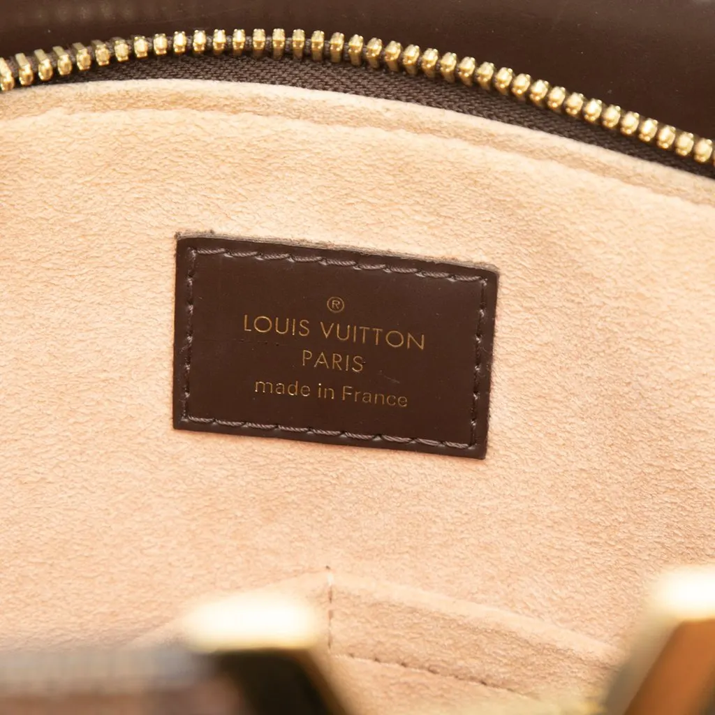 Louis Vuitton Damier Ebene Kensington Bowling Brown Canvas Very good - Box View