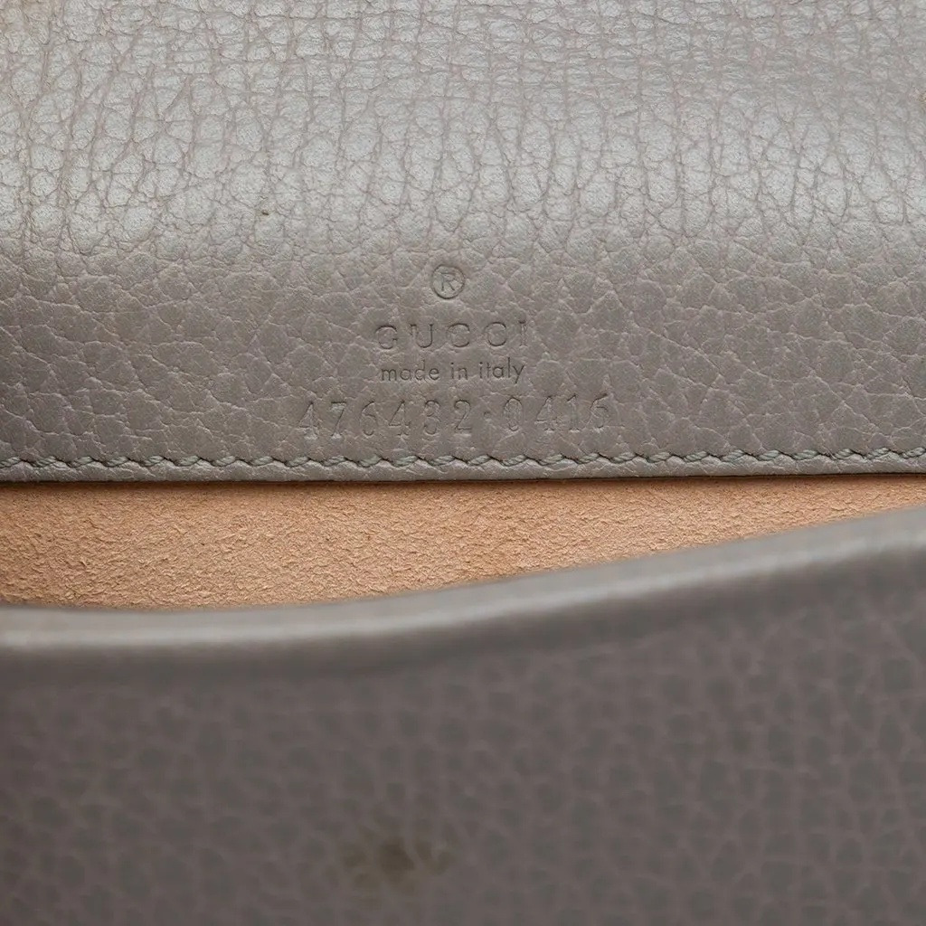 Gucci Mini Calfskin Dionysus Crossbody Grey Leather Good - Box View