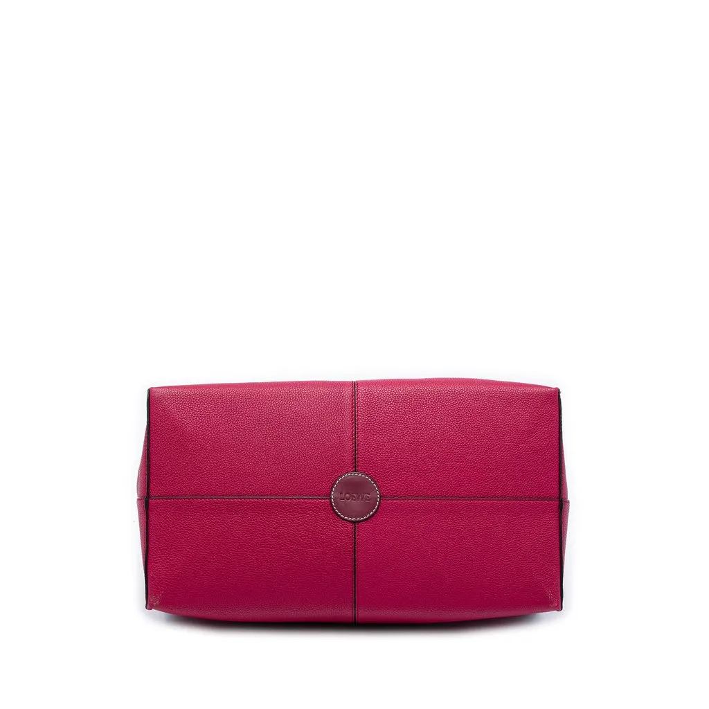 LOEWE Medium Leather Cushion Tote Red Leather Very good - Inside View