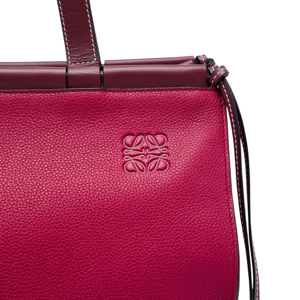 LOEWE Medium Leather Cushion Tote Red Leather Very good - Box View