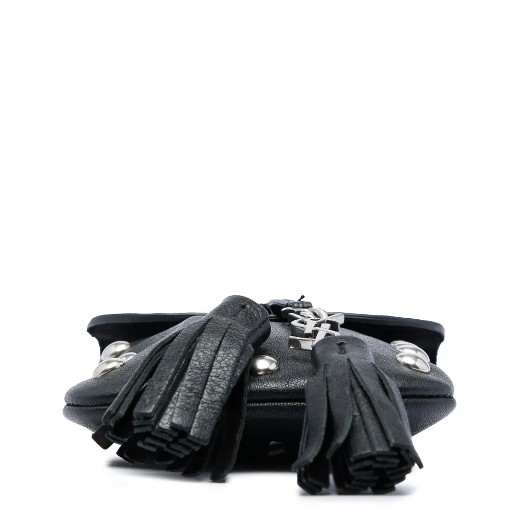 Saint Laurent Studded Leather Phone Pouch Black Leather Very good - Inside View