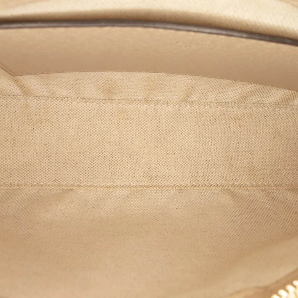 Gucci Small GG Supreme Ophidia Shoulder Bag Beige Very good - Model View