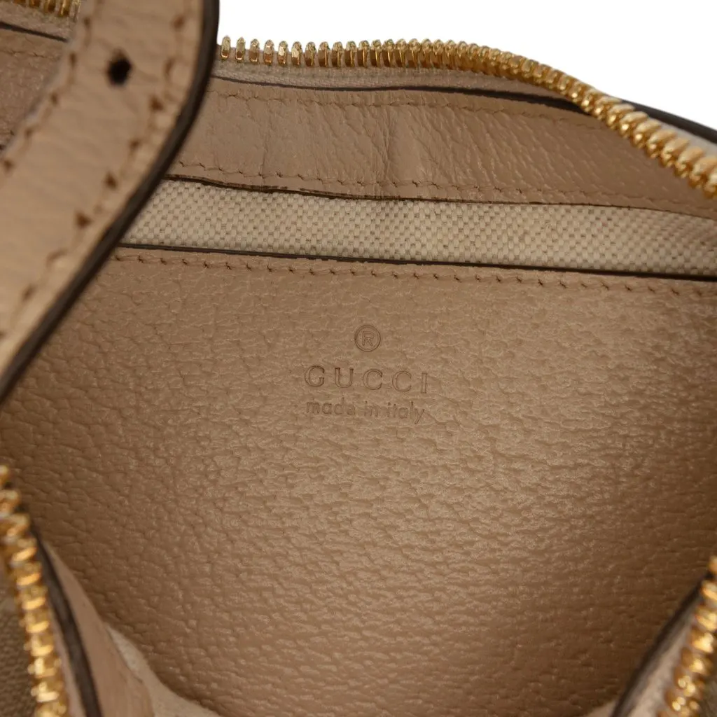 Gucci Small GG Supreme Ophidia Shoulder Bag Beige Very good - Box View