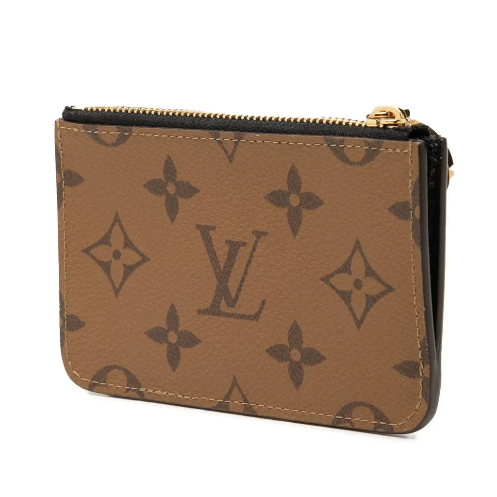 Louis Vuitton Monogram Reverse Romy Card Holder Brown Canvas Very good - Back View