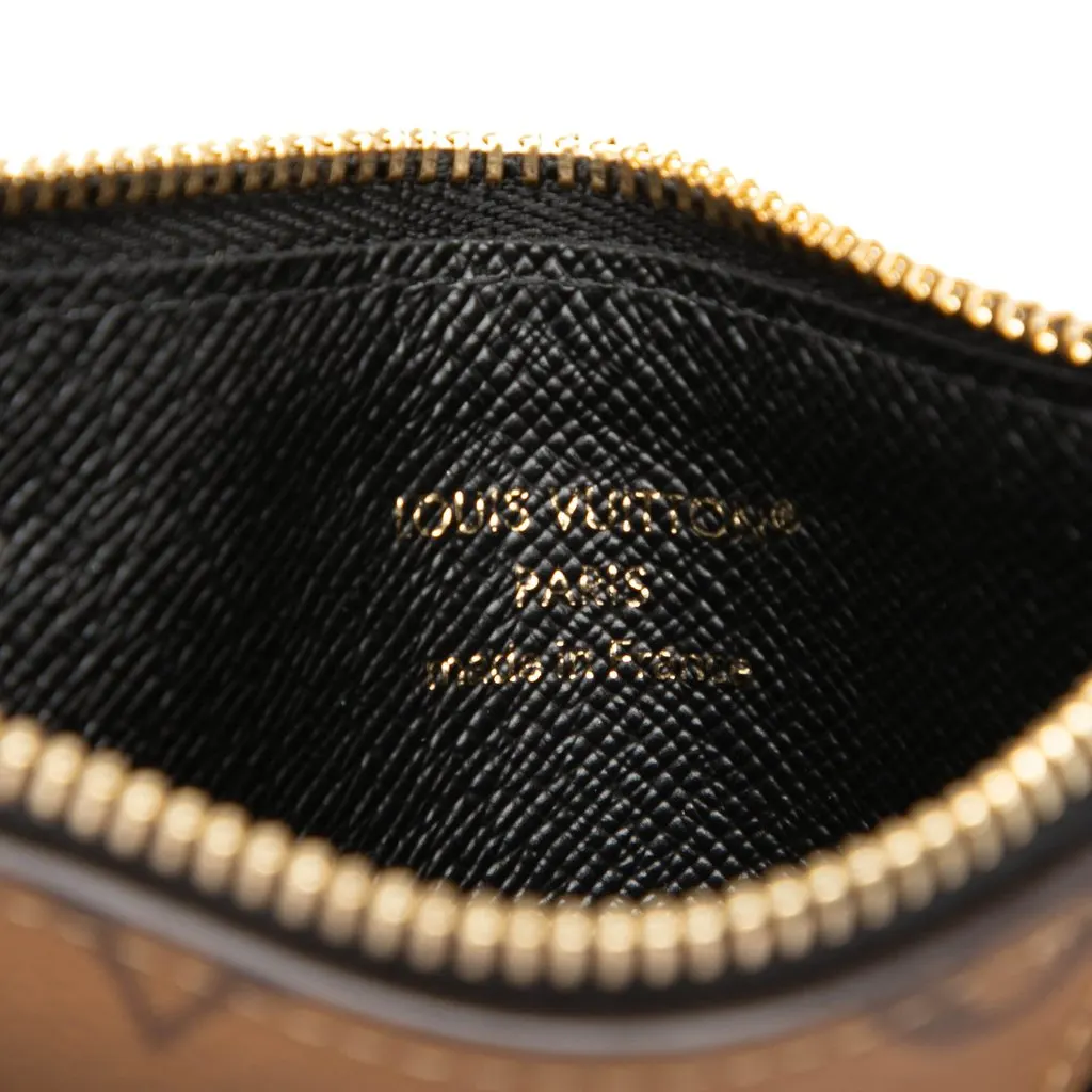 Louis Vuitton Monogram Reverse Romy Card Holder Brown Canvas Very good - Box View