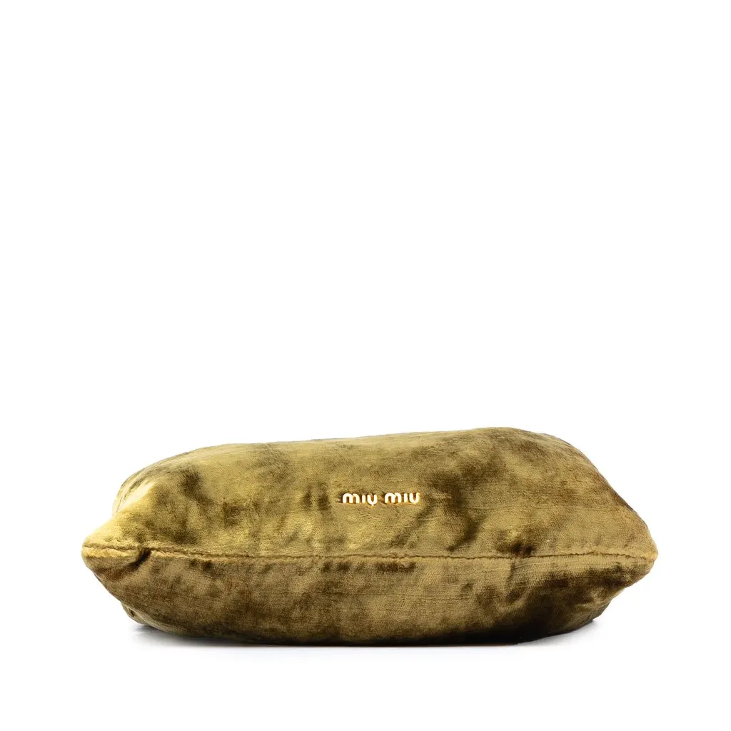 Miu Miu Velvet Tote Gold Very good - Inside View