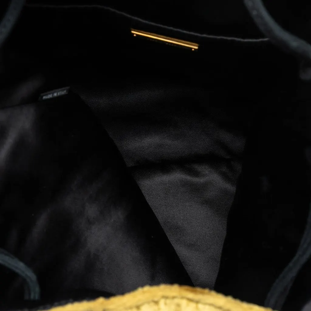 Miu Miu Velvet Tote Gold Very good - Model View