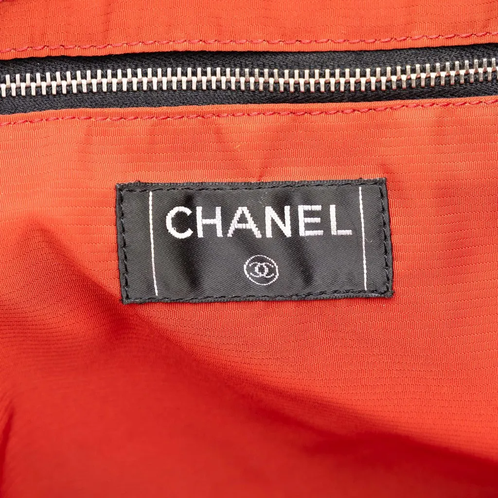 Chanel Old Travel Line Nylon Tote Black Polyamide Very good - Box View