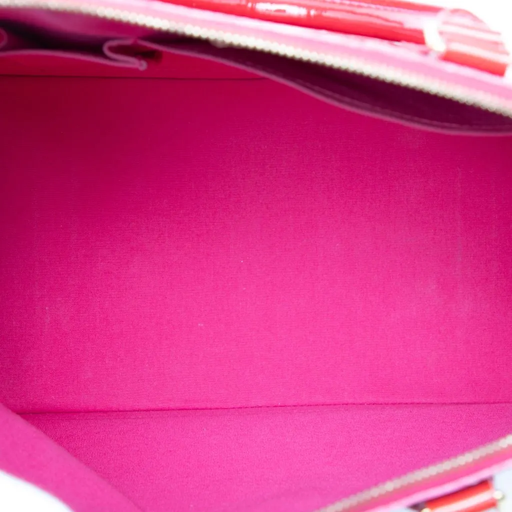 Louis Vuitton Monogram Vernis Alma GM Red Leather Very good - Model View