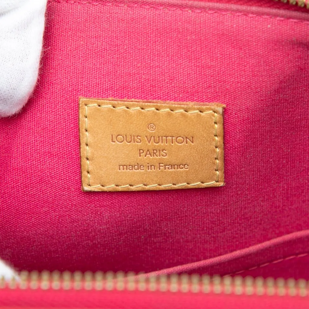 Louis Vuitton Monogram Vernis Alma GM Red Leather Very good - Box View