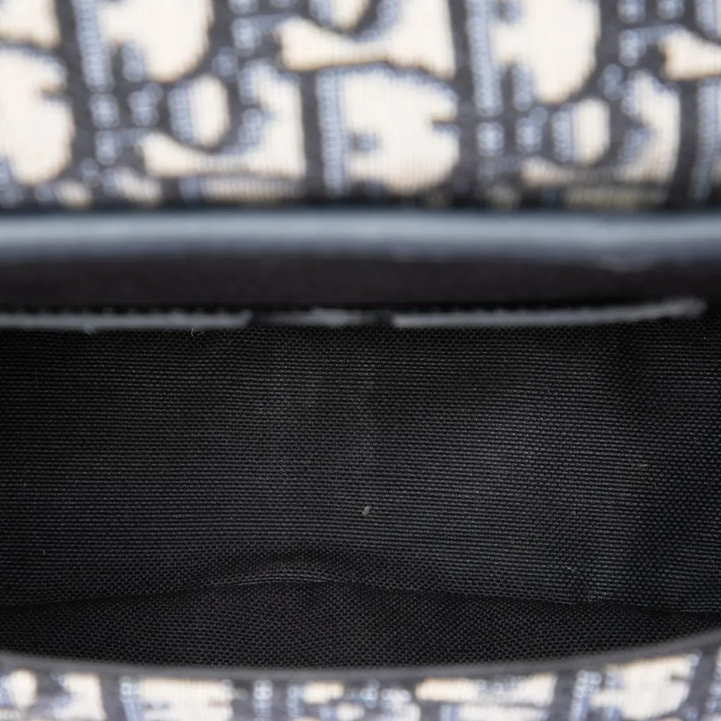 Dior Medium Oblique Canvas Bobby Crossbody Blue Canvas Very good - Model View