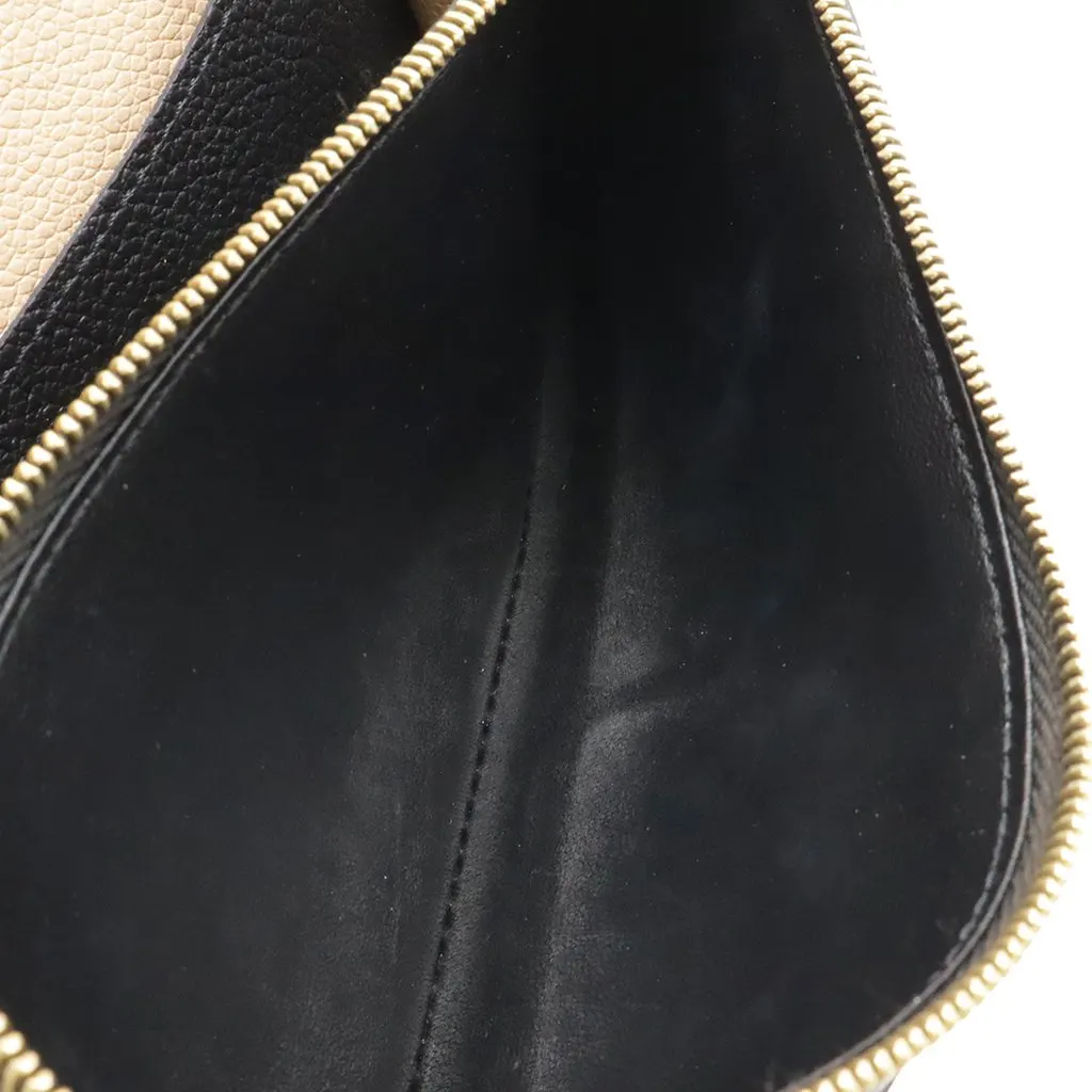Louis Vuitton Monogram Empreinte Emilie Wallet Black Leather Very good - Box View