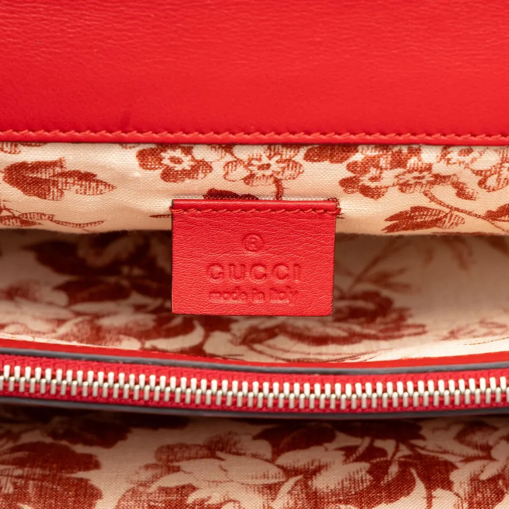 Gucci Medium Calfskin Dionysus Shoulder Bag Red Leather Very good - Box View
