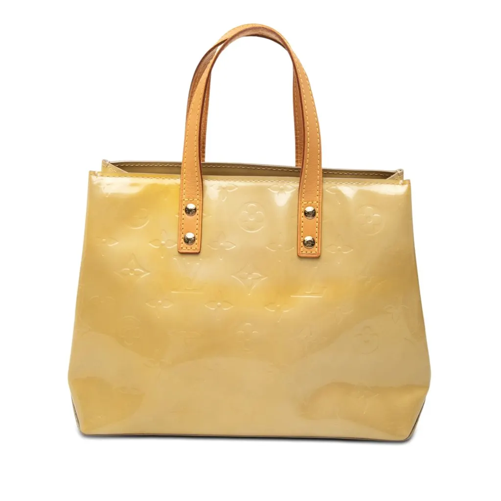 Louis Vuitton Monogram Vernis Reade PM Beige Leather Good - Front View