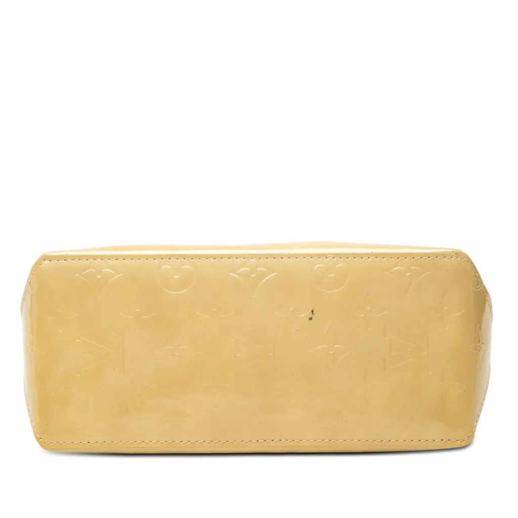 Louis Vuitton Monogram Vernis Reade PM Beige Leather Good - Inside View