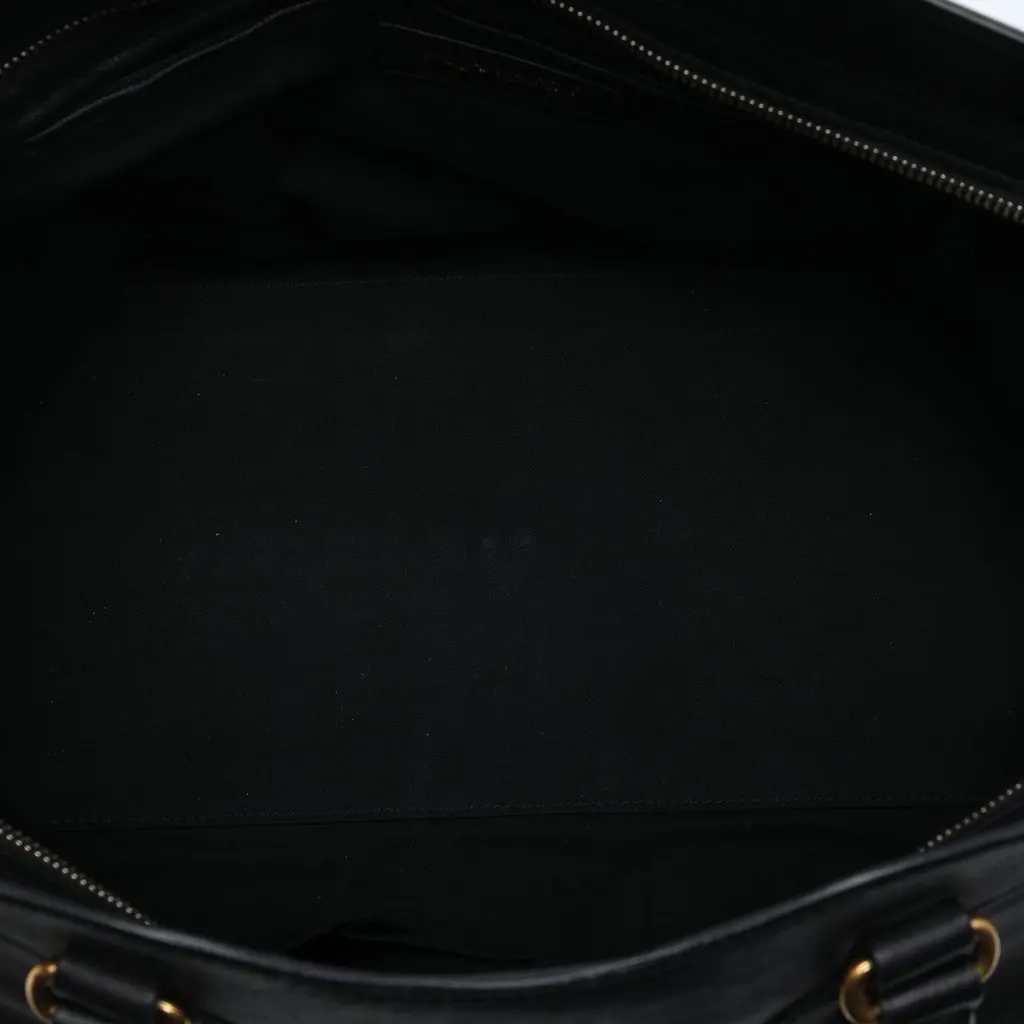 Saint Laurent Large Leather Cabas Chyc Satchel Black Leather Very good - Model View