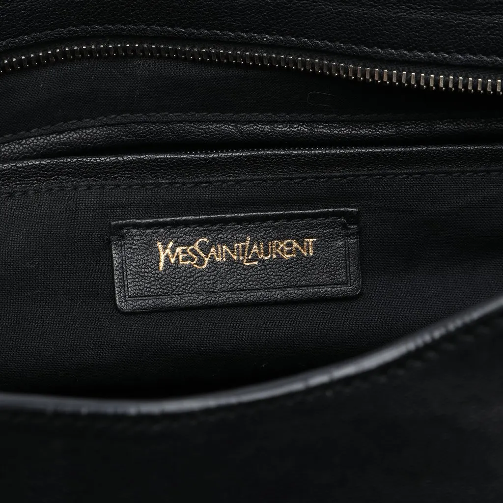 Saint Laurent Large Leather Cabas Chyc Satchel Black Leather Very good - Box View