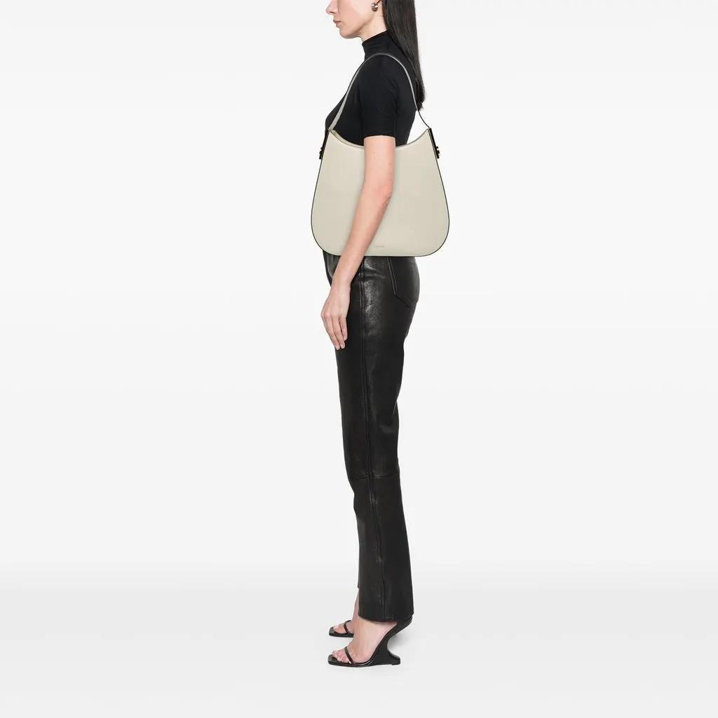 Salvatore Ferragamo Medium Calfskin Smile Hobo White Leather Very good - Box View