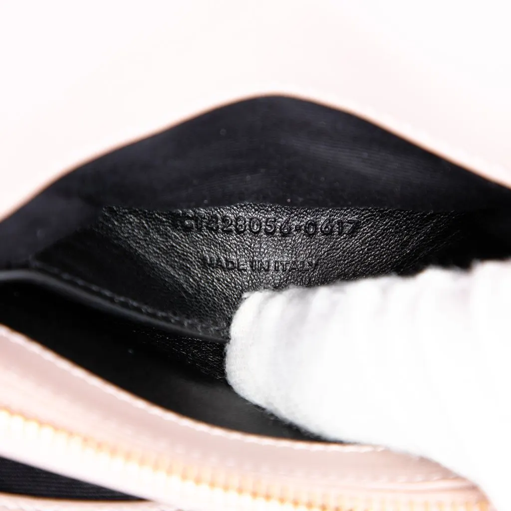Saint Laurent Medium Calfskin and Suede Chevron Monogram College Satchel Pink Leather Very good - Box View