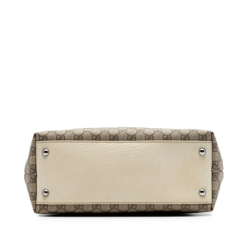 Gucci GG Supreme Tote Beige Very good - Inside View