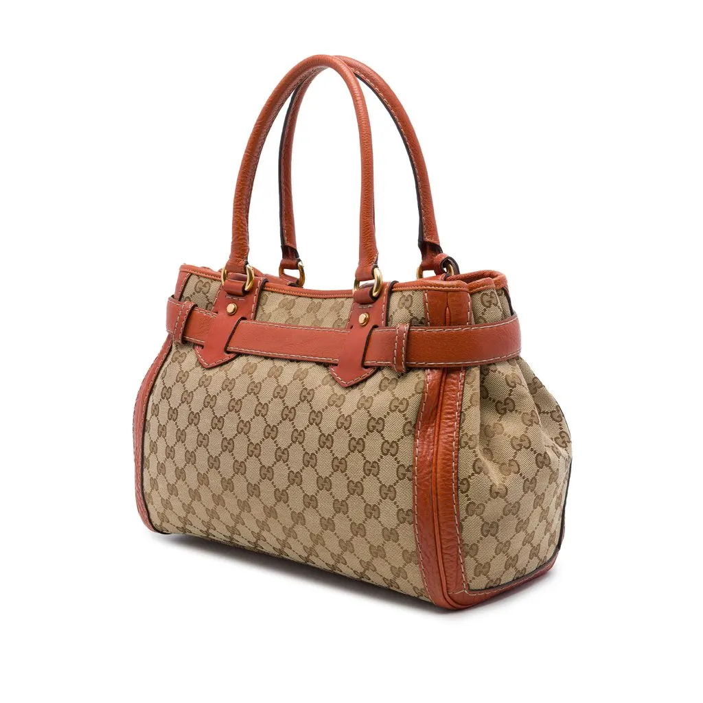 Gucci GG Canvas Running Tote Beige Canvas Very good - Back View