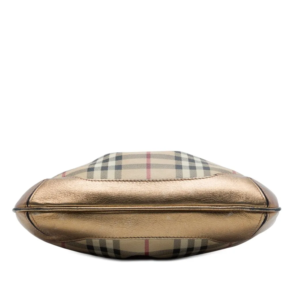 Burberry Haymarket Check Coated Canvas Hartham Crossbody Beige Very good - Inside View