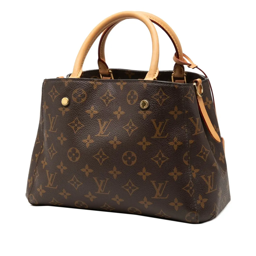 Louis Vuitton Monogram Montaigne BB Brown Very good - Back View