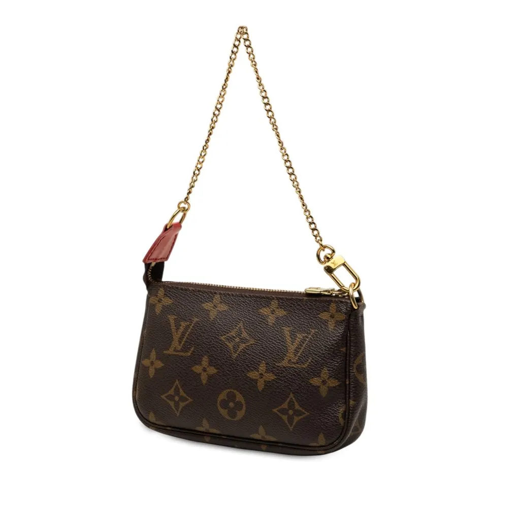 Louis Vuitton Monogram Vivienne Christmas Mini Pochette Accessoires Brown Very good - Back View