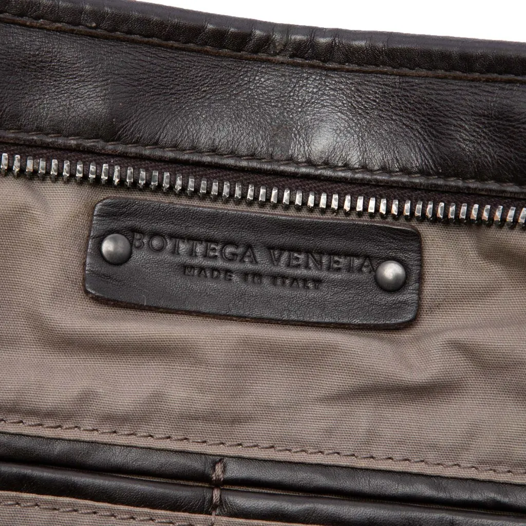 Bottega Veneta Nappa Intrecciato Business Bag Brown Leather Very good - Box View