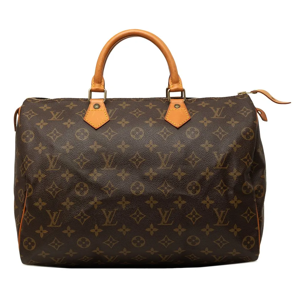 Louis Vuitton Monogram Speedy 35 Brown Canvas Very good - Front View