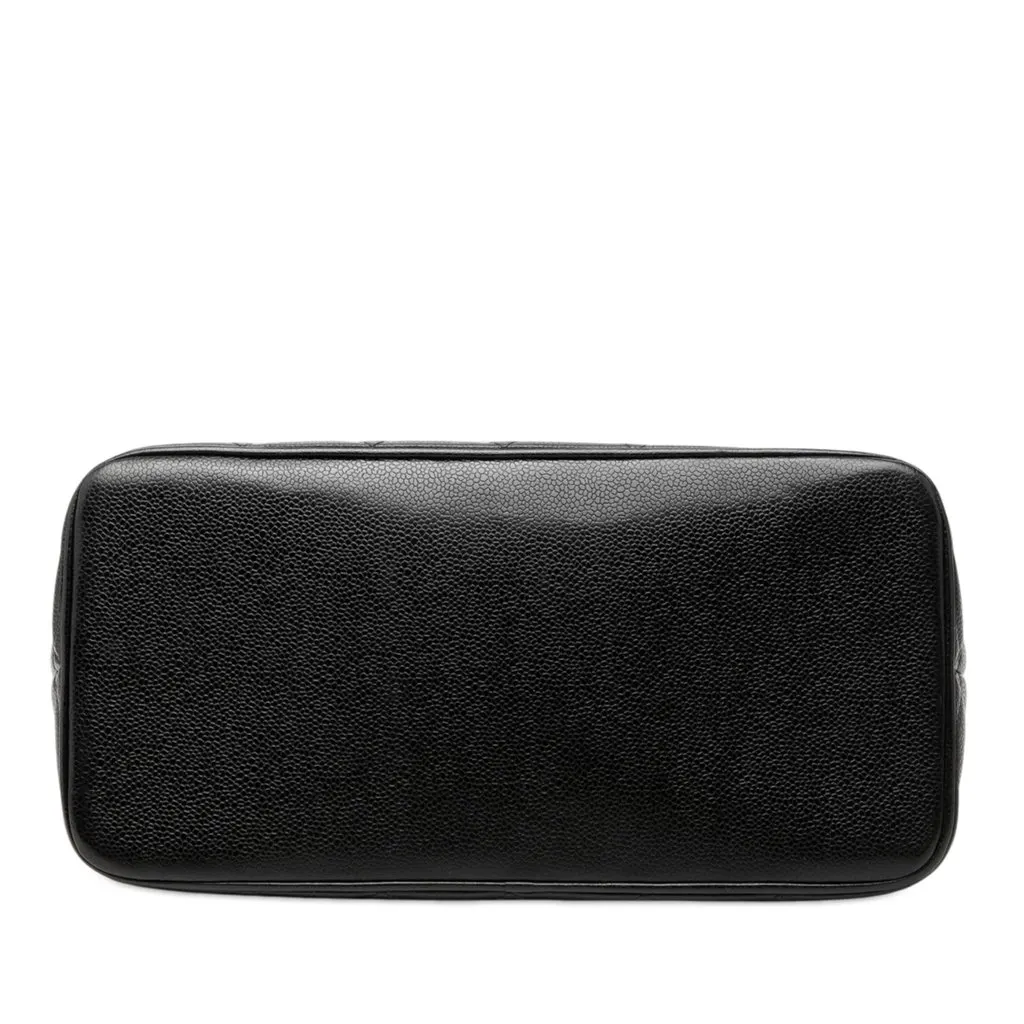 Chanel Caviar Medallion Tote Black Leather Very good - Inside View