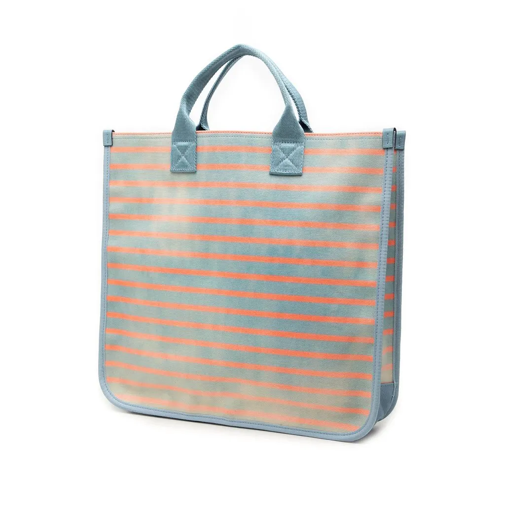 Gucci Childrens Striped Canvas Peter Rabbit Tote Blue Very good - Back View