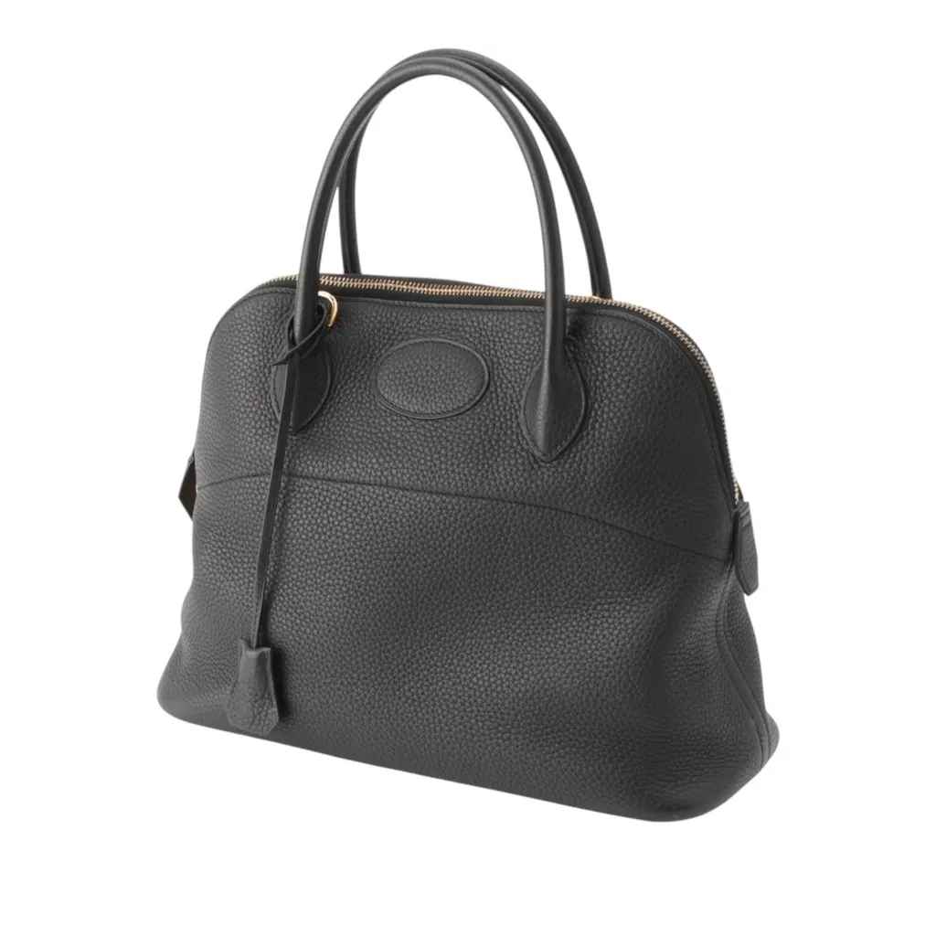 Hermès Clemence Bolide 31 Black Leather Very good - Back View