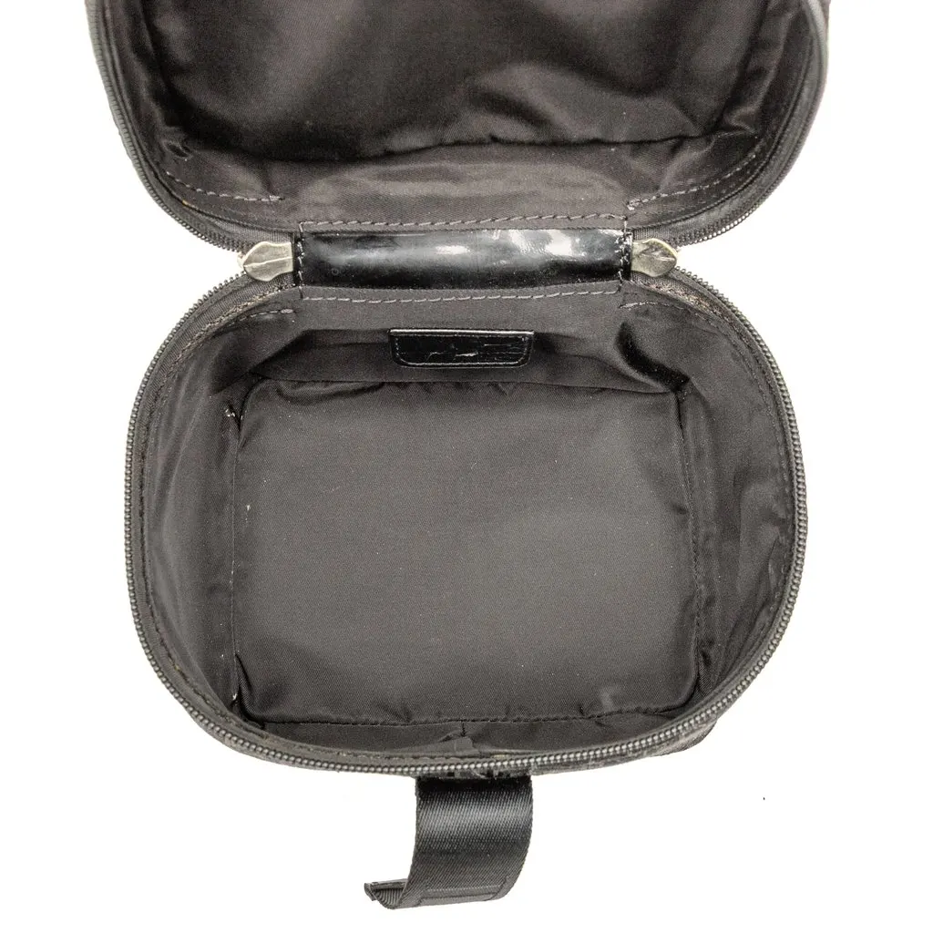 Dior Mini Diorissimo Trotter Canvas Vanity Bag Black Canvas Very good - Model View
