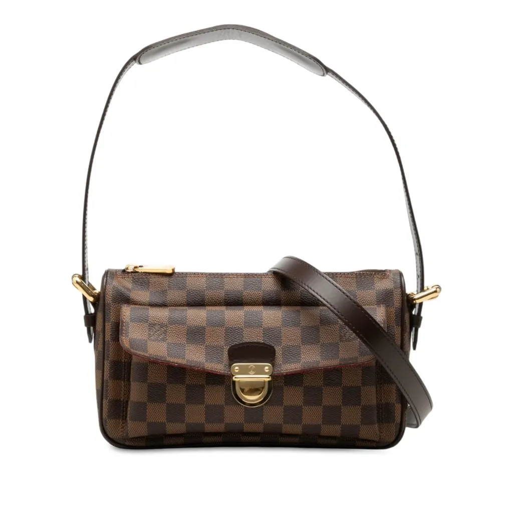 Louis Vuitton Damier Ebene Ravello GM Brown Canvas Good - Front View