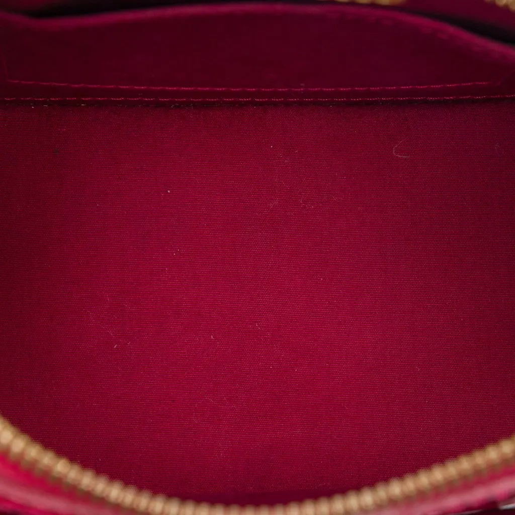 Louis Vuitton Monogram Vernis Alma BB Red Leather Very good - Model View