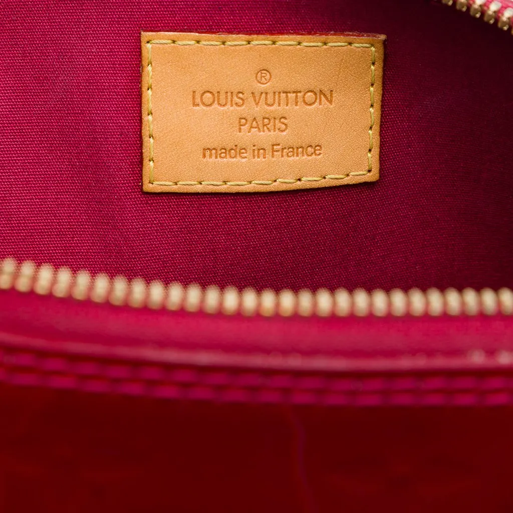Louis Vuitton Monogram Vernis Alma BB Red Leather Very good - Box View