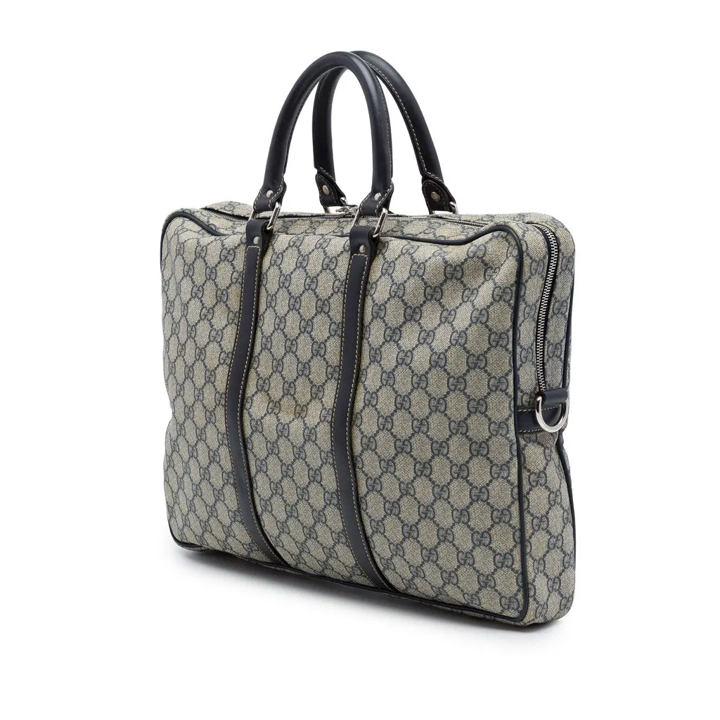 Gucci GG Supreme Business Bag Beige Very good - Back View
