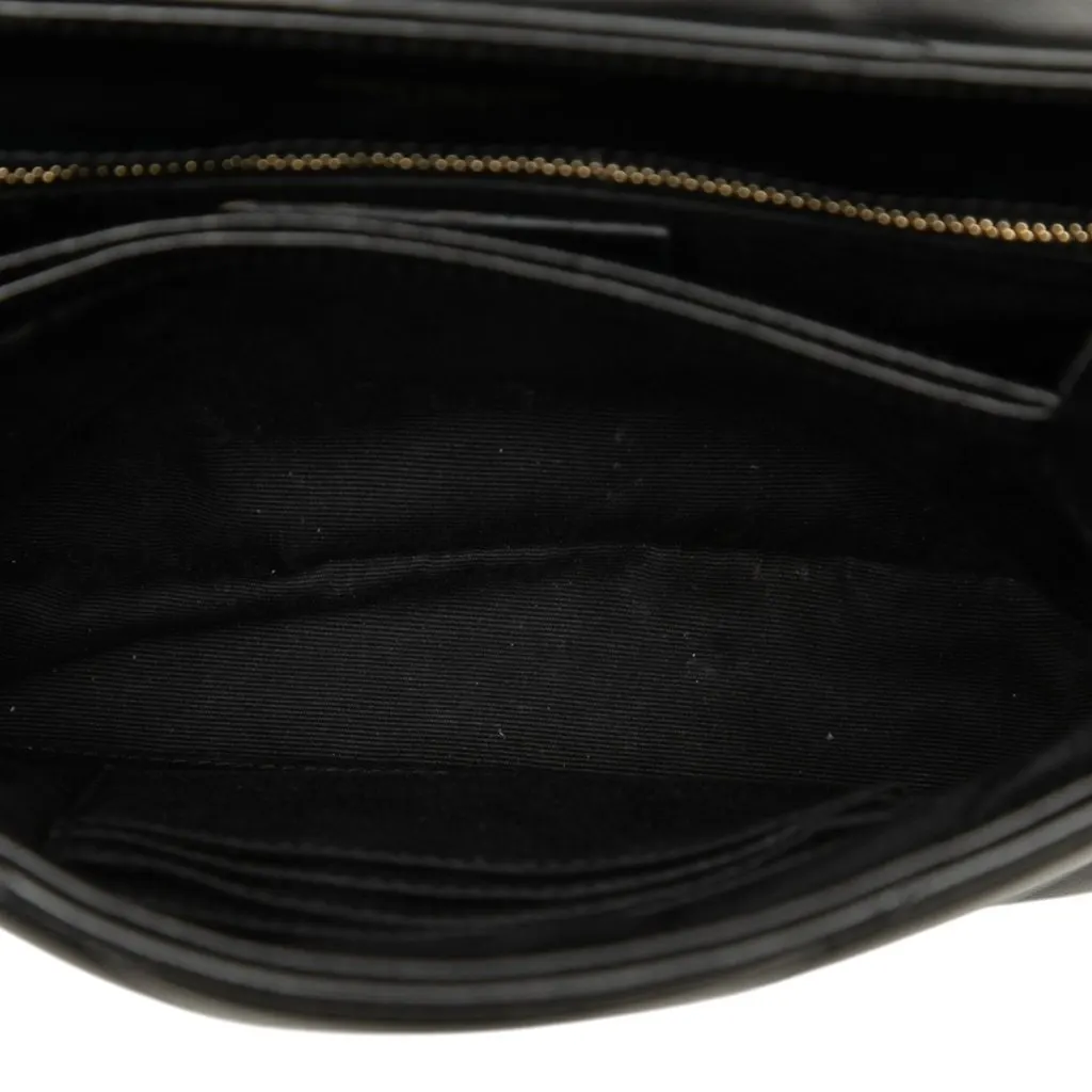 Saint Laurent Toy Matelasse Calfskin Monogram LouLou Crossbody Black Leather Very good - Model View