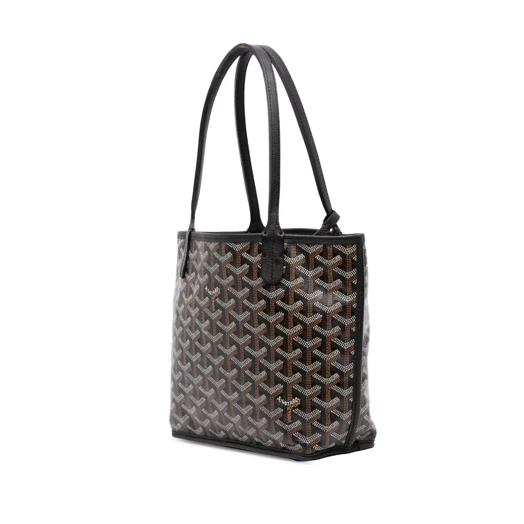 Goyard Mini Goyardine Reversible Anjou Black Good - Back View