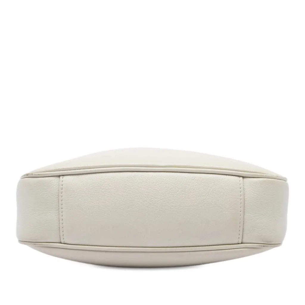 Gucci Small Calfskin Bamboo Diana Satchel White Leather Very good - Inside View