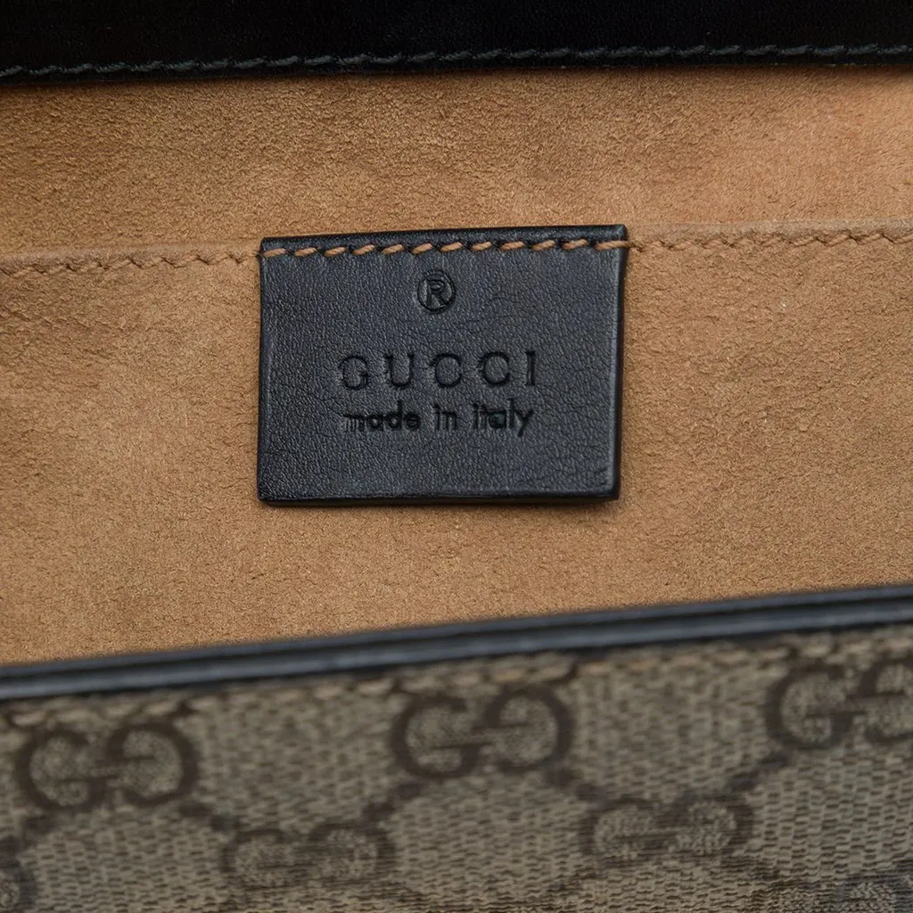 Gucci Small GG Supreme Padlock Crossbody Beige Canvas Very good - Box View