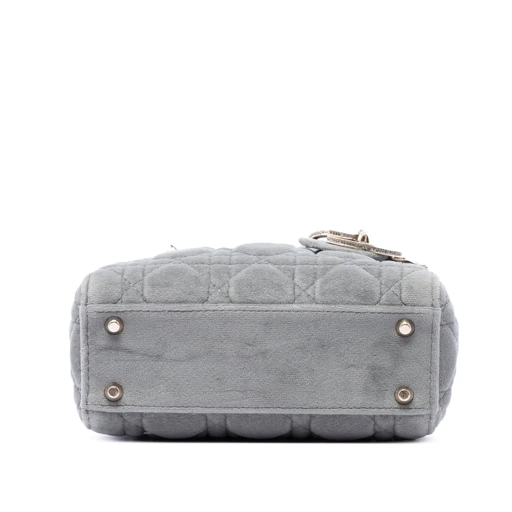 Dior Mini Velvet Cannage Lady Dior MultiColor Very good - Inside View
