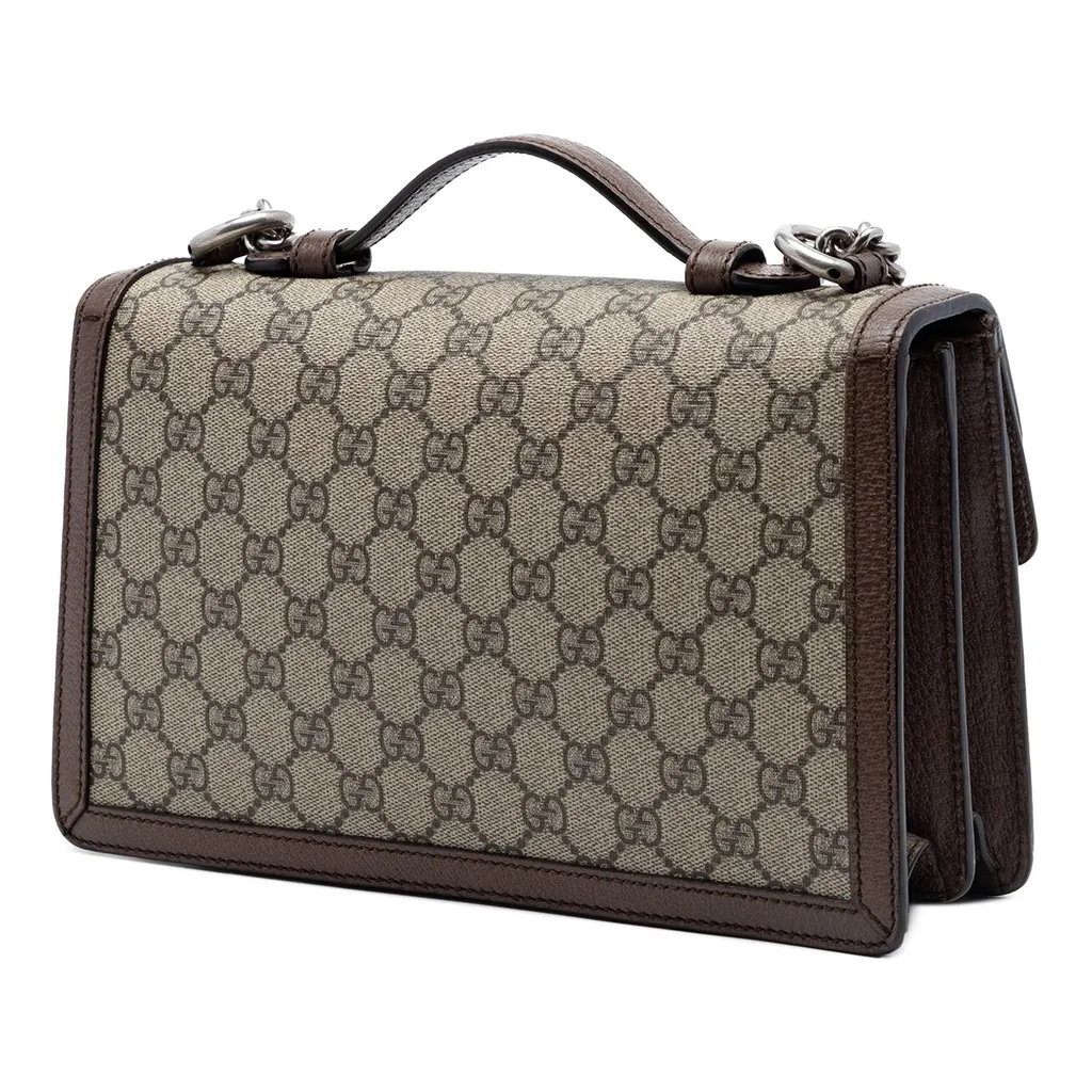 Gucci GG Supreme Dionysus Top Handle Bag Beige Very good - Back View