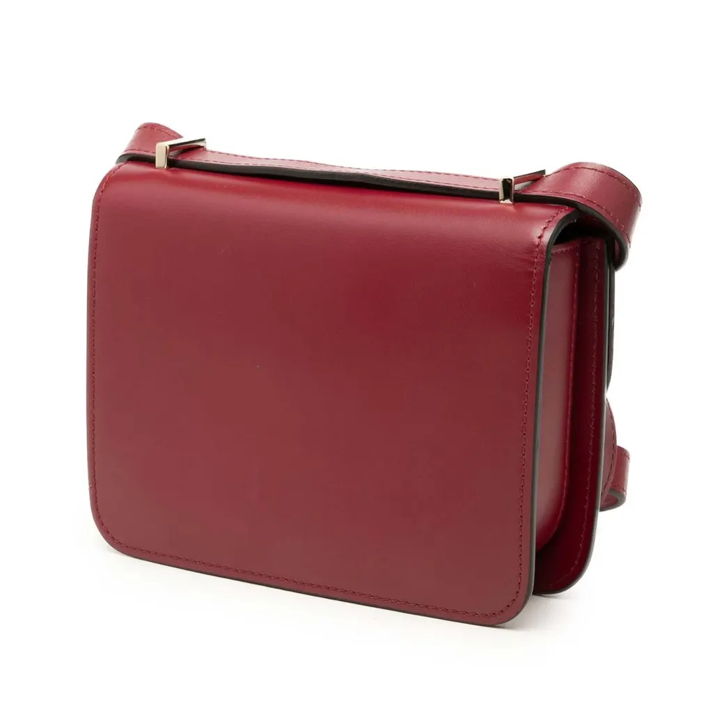 Cartier Mini Leather C de Cartier Crossbody Red Leather Very good - Back View