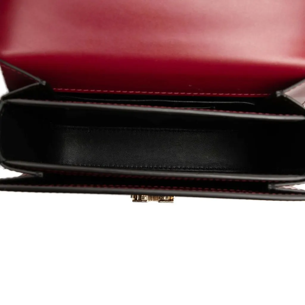 Cartier Mini Leather C de Cartier Crossbody Red Leather Very good - Model View