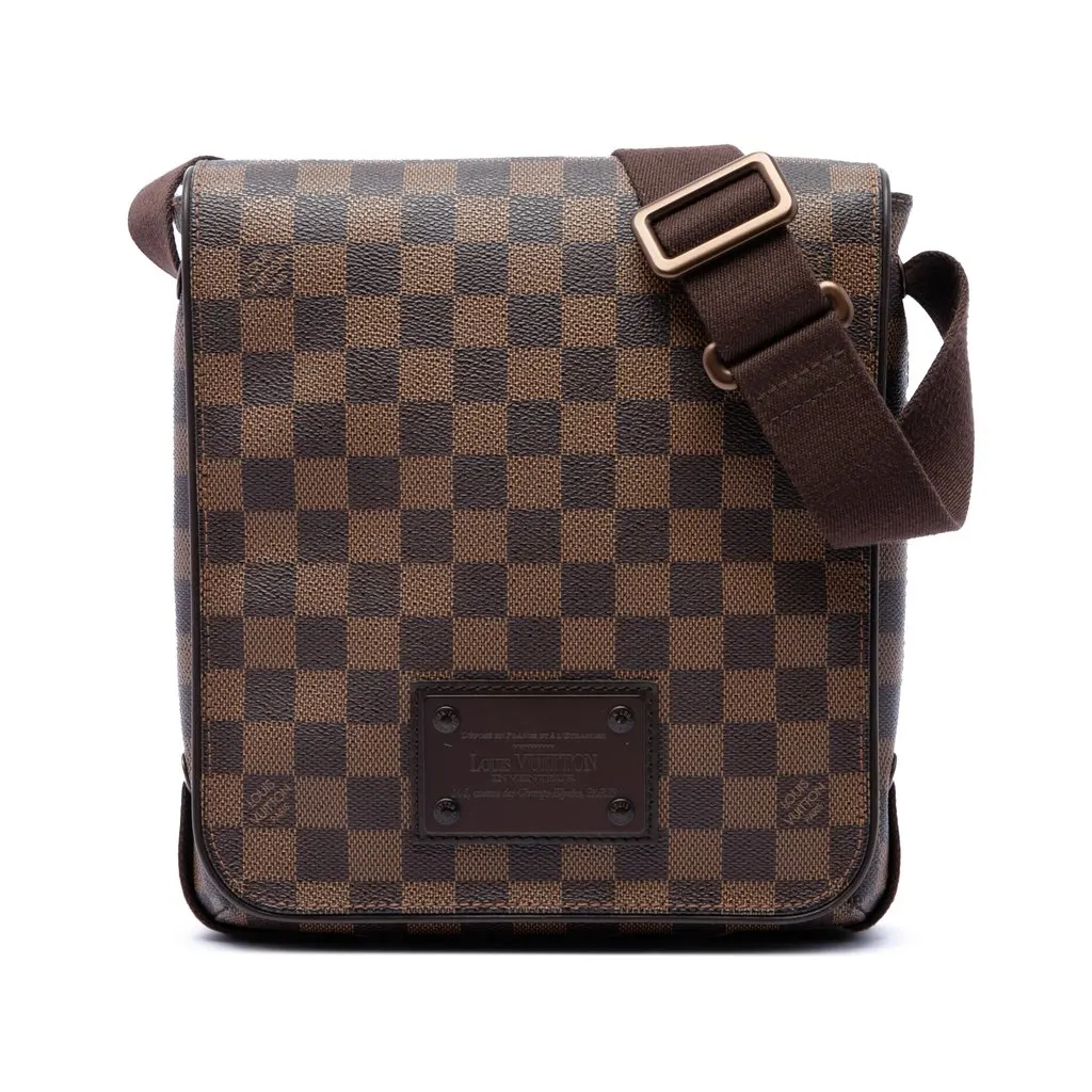 Louis Vuitton Damier Ebene Brooklyn PM Brown Very good - Front View