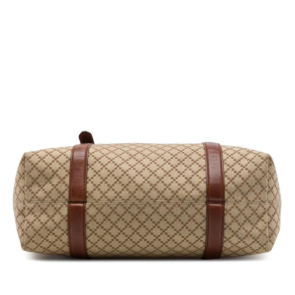 Gucci Diamante Canvas 1973 Satchel Beige Very good - Inside View